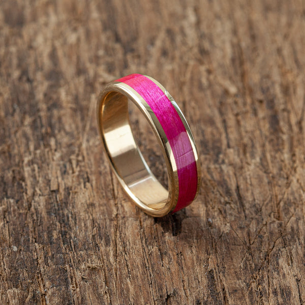 Handmade Bentwood & 8K Gold Ring | Recycled Maple Wood | Waterproof Design | Glossy Style | 5-Year Warranty - BoardThing