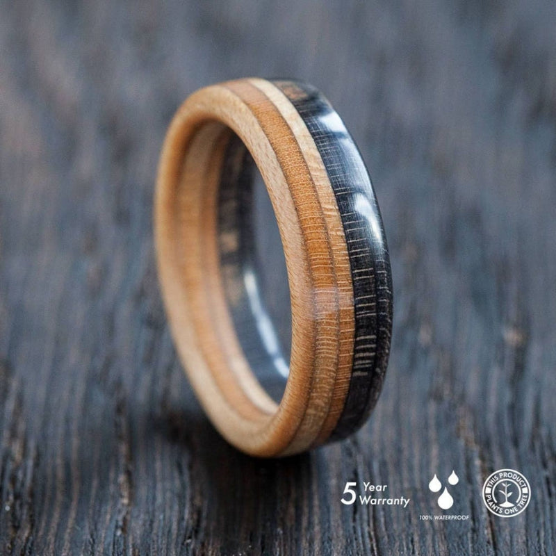 Wooden black ring | Boardthing - BoardThing