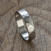 Distressed Titanium Ring - BoardThing