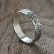 Sterling Silver Hammered Ring - BoardThing