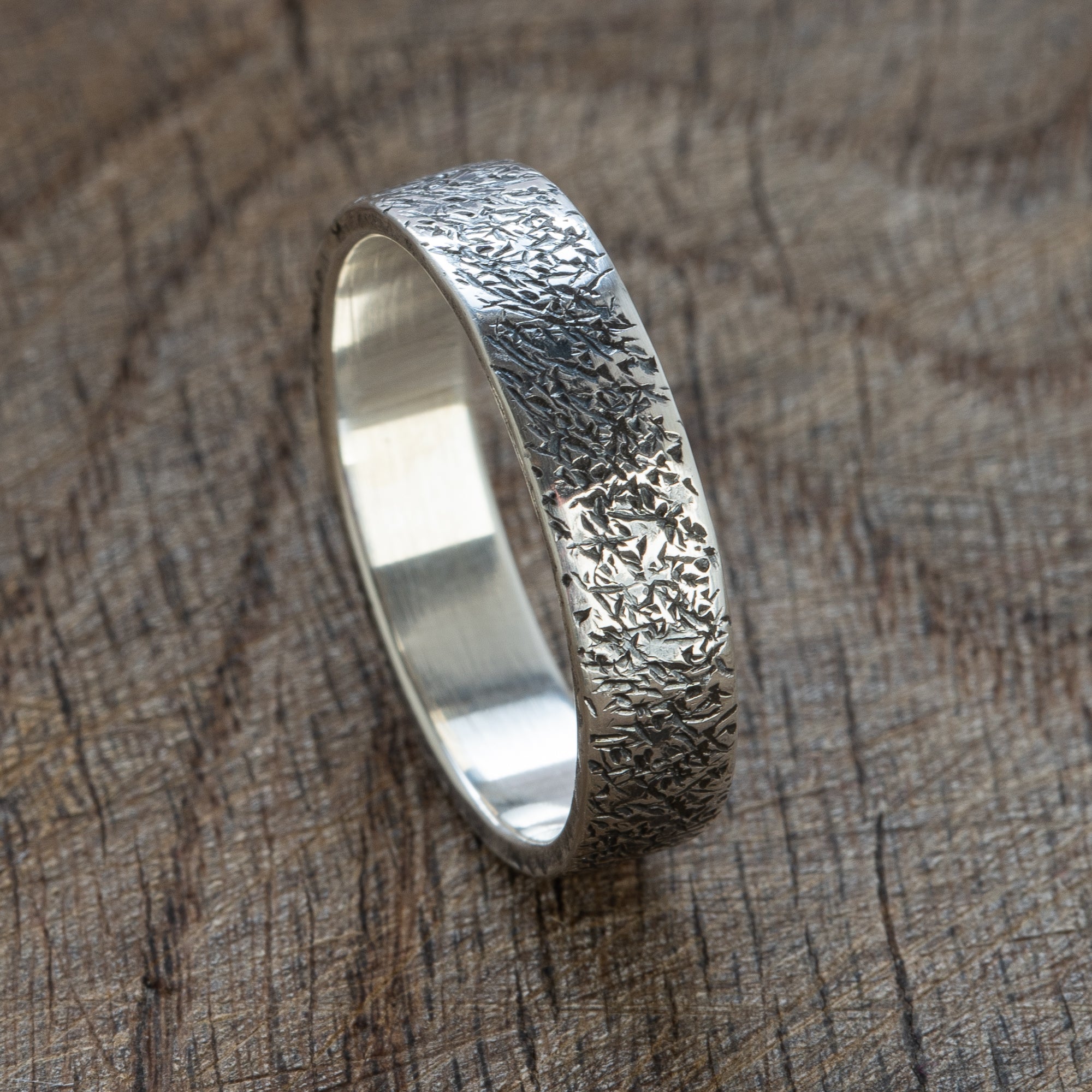 Sterling Silver Hammered Ring - BoardThing
