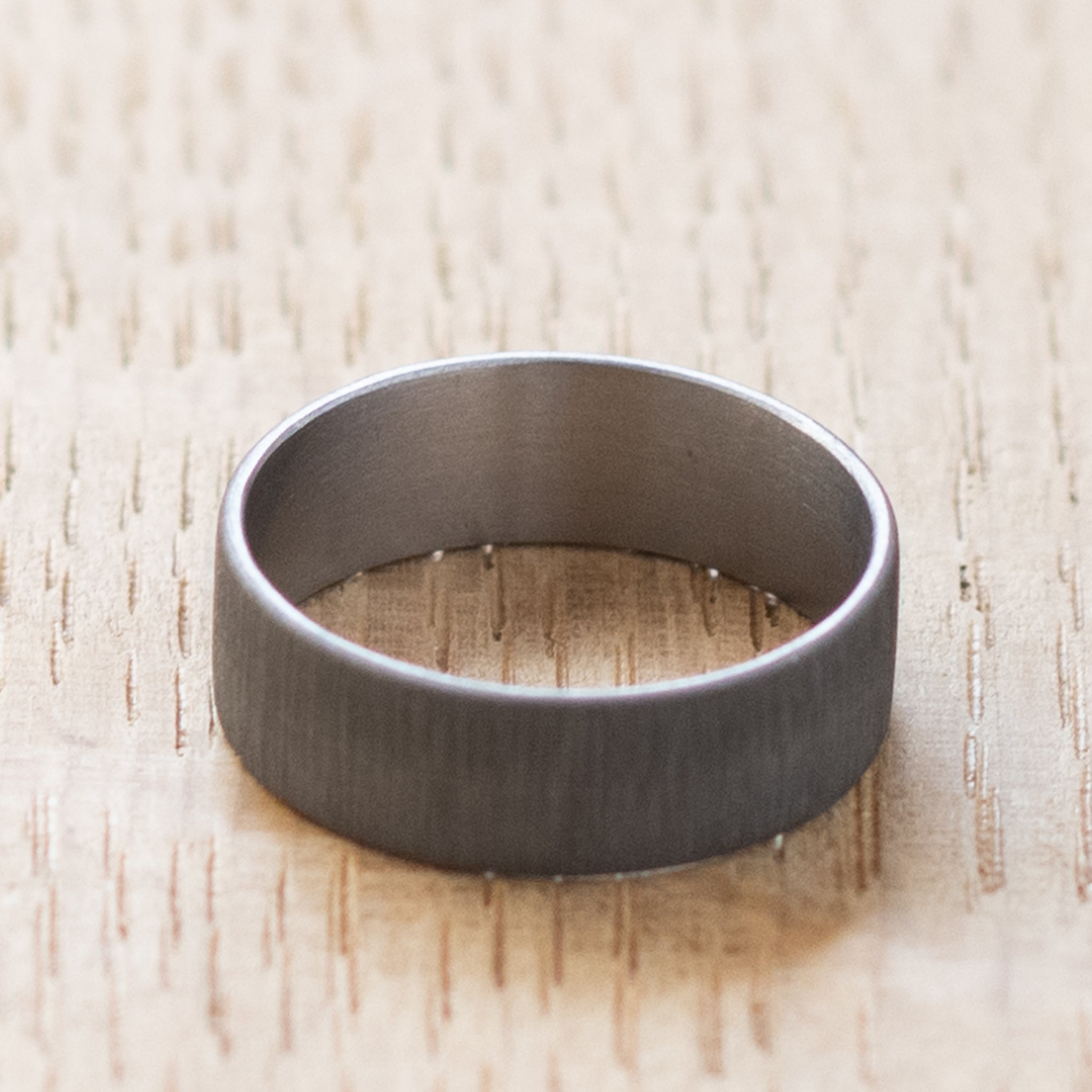 Brushed Titanium Ring