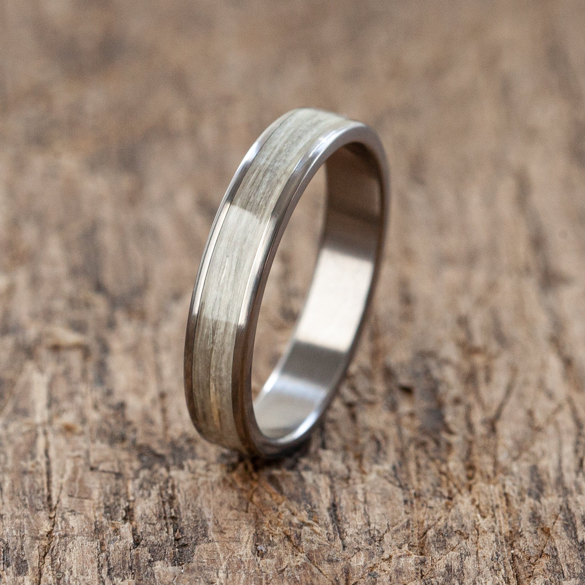 Titanium Hemp Fibers Ring