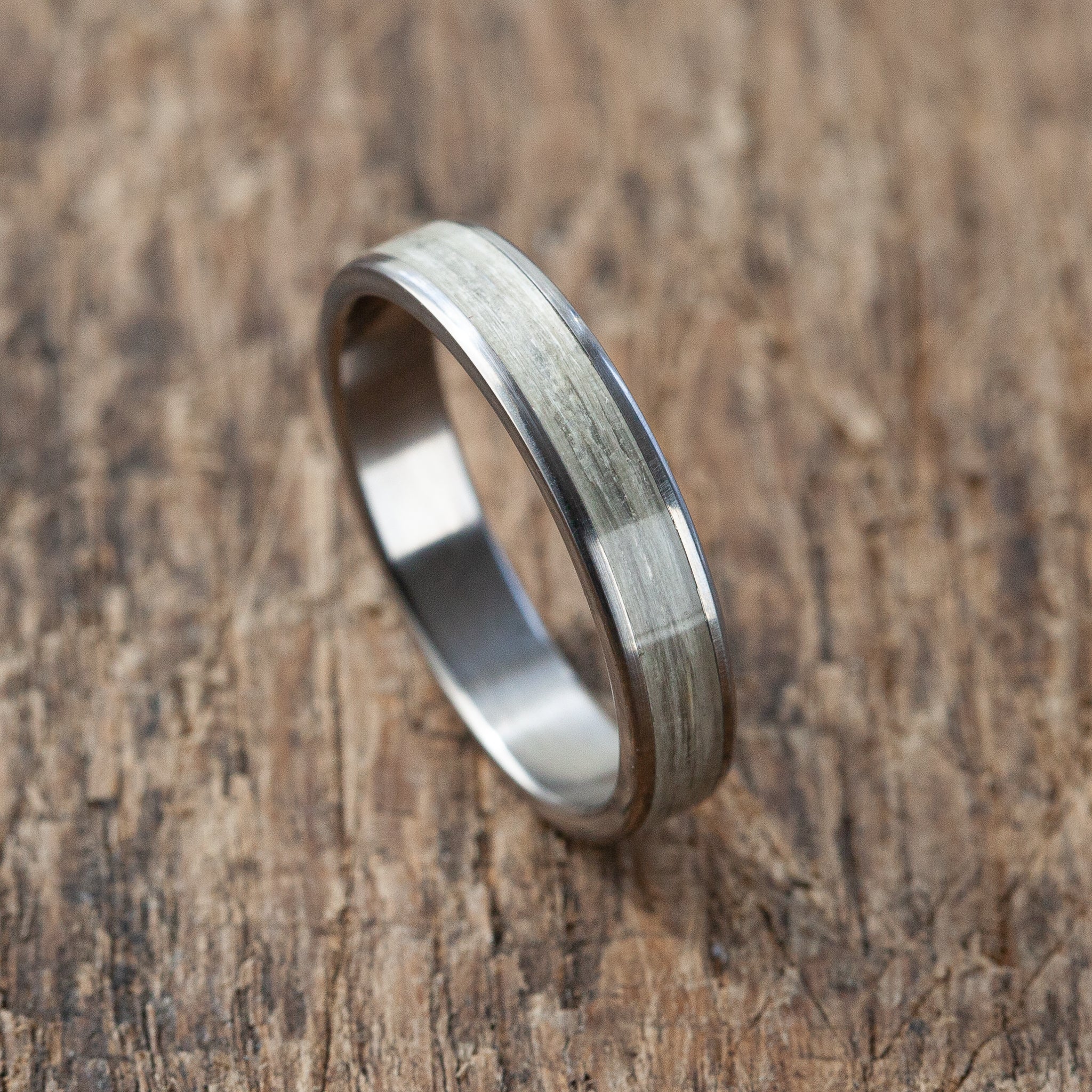 Titanium Hemp Fibers Ring