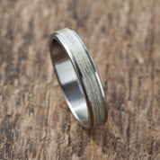 Titanium Hemp Fibers Ring