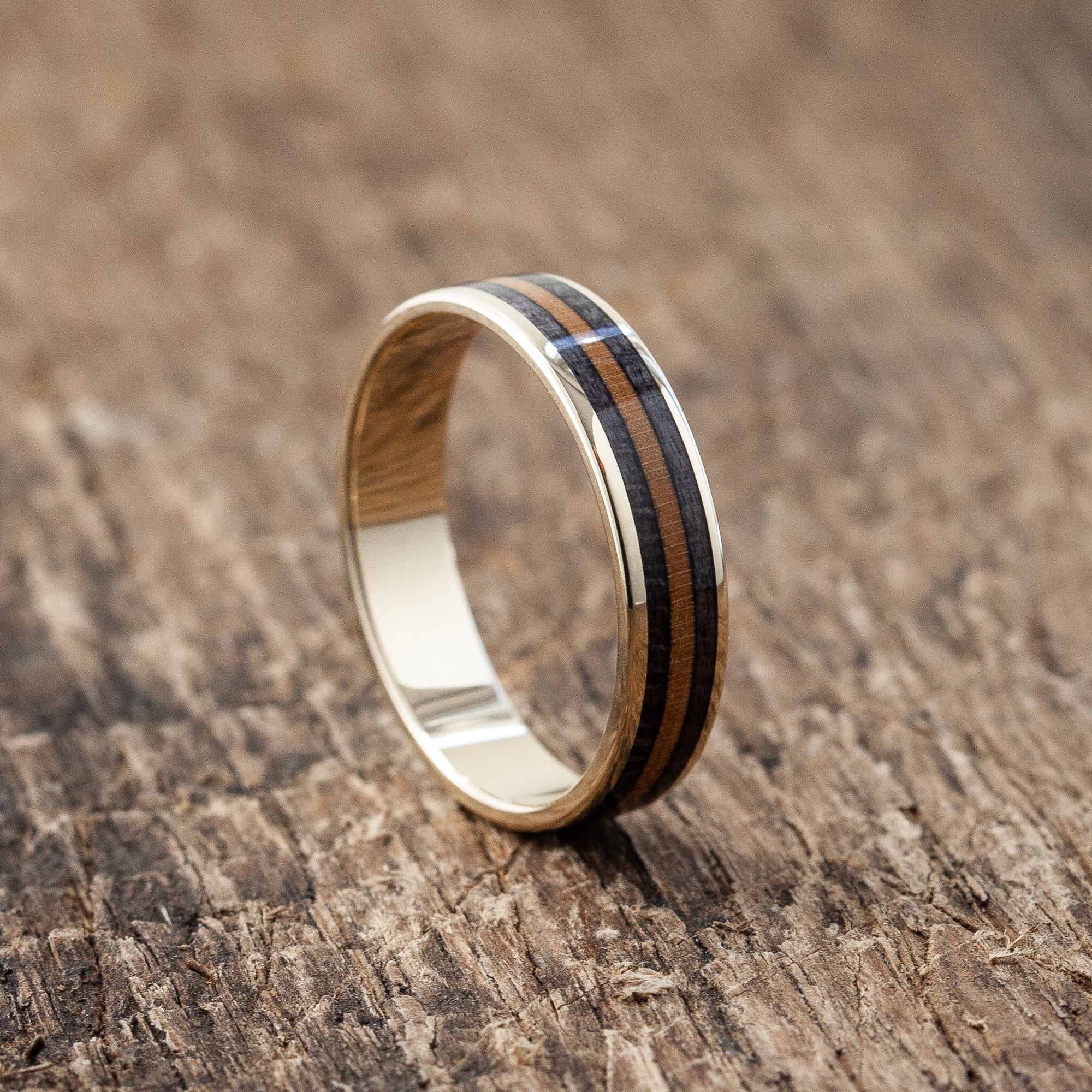 14K GOLD BROWN AND BLACK RING - BoardThing