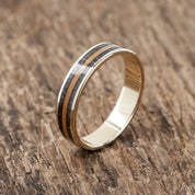 8K GOLD BROWN AND BLACK RING - BoardThing