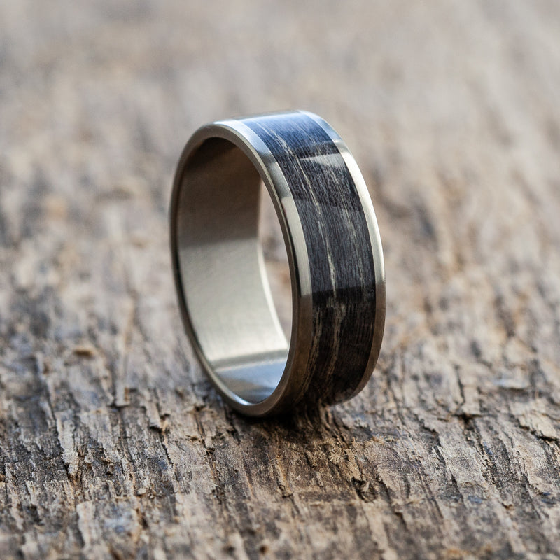 Titanium Black Oak Ring - Extra durable - Wooden ring - Minimalist -  Wedding ring Waterproof - Gift Idea - BoardThing