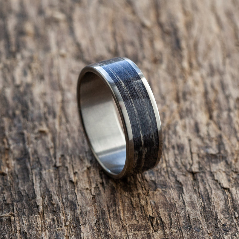 Titanium Black Oak Ring - Extra durable - Wooden ring - Minimalist -  Wedding ring Waterproof - Gift Idea - BoardThing