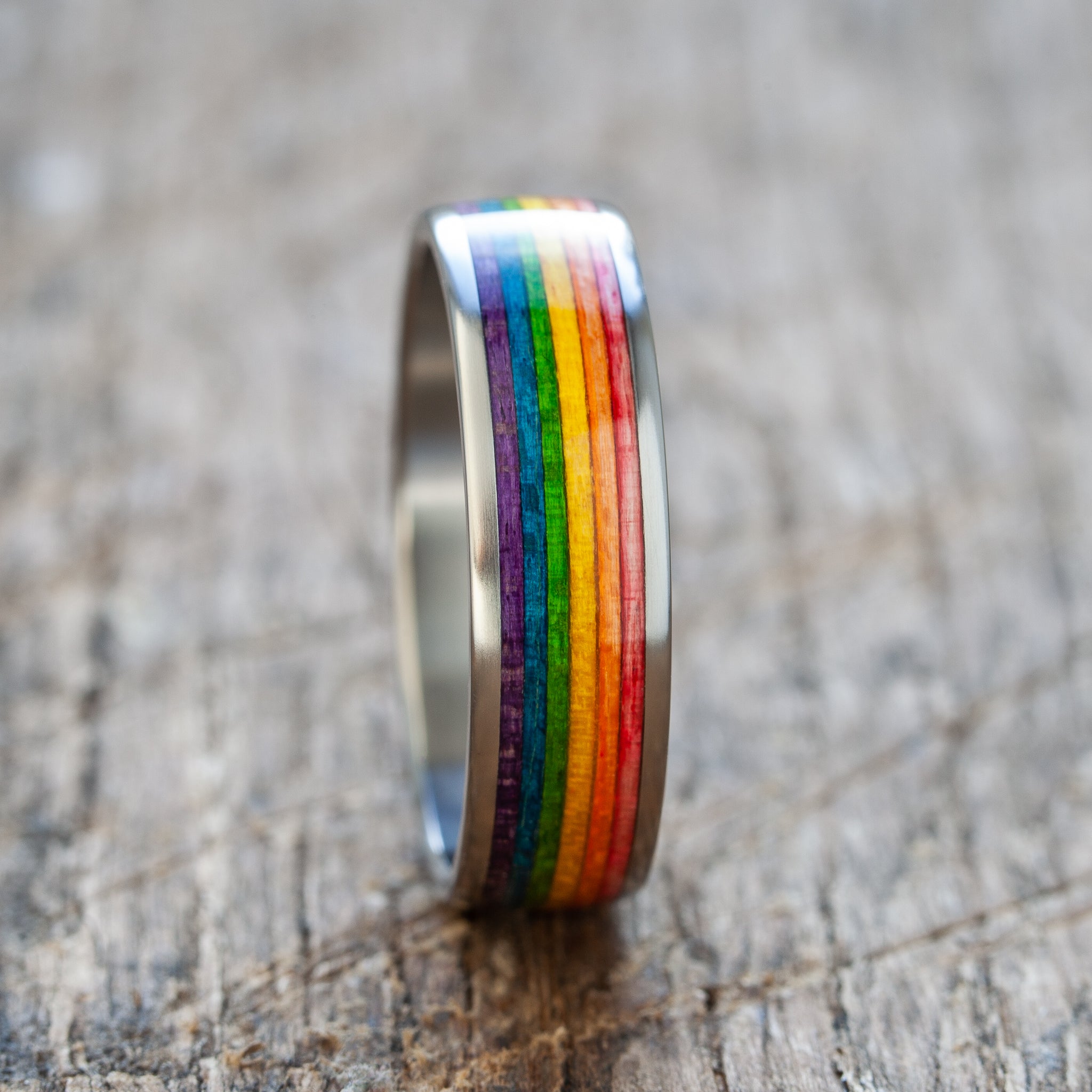 Titanium Rainbow Ring