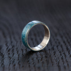 Blue Recycled Skateboard Bentwood Ring - BoardThing