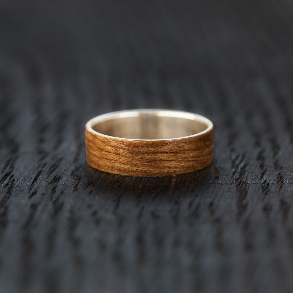 BoardThing Custom skateboard bentwood & silver ring - BoardThing