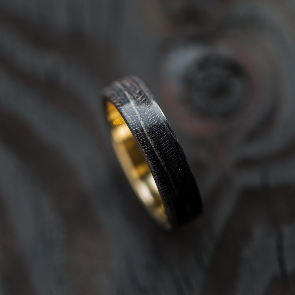 14K GOLD BLACK RING - BoardThing