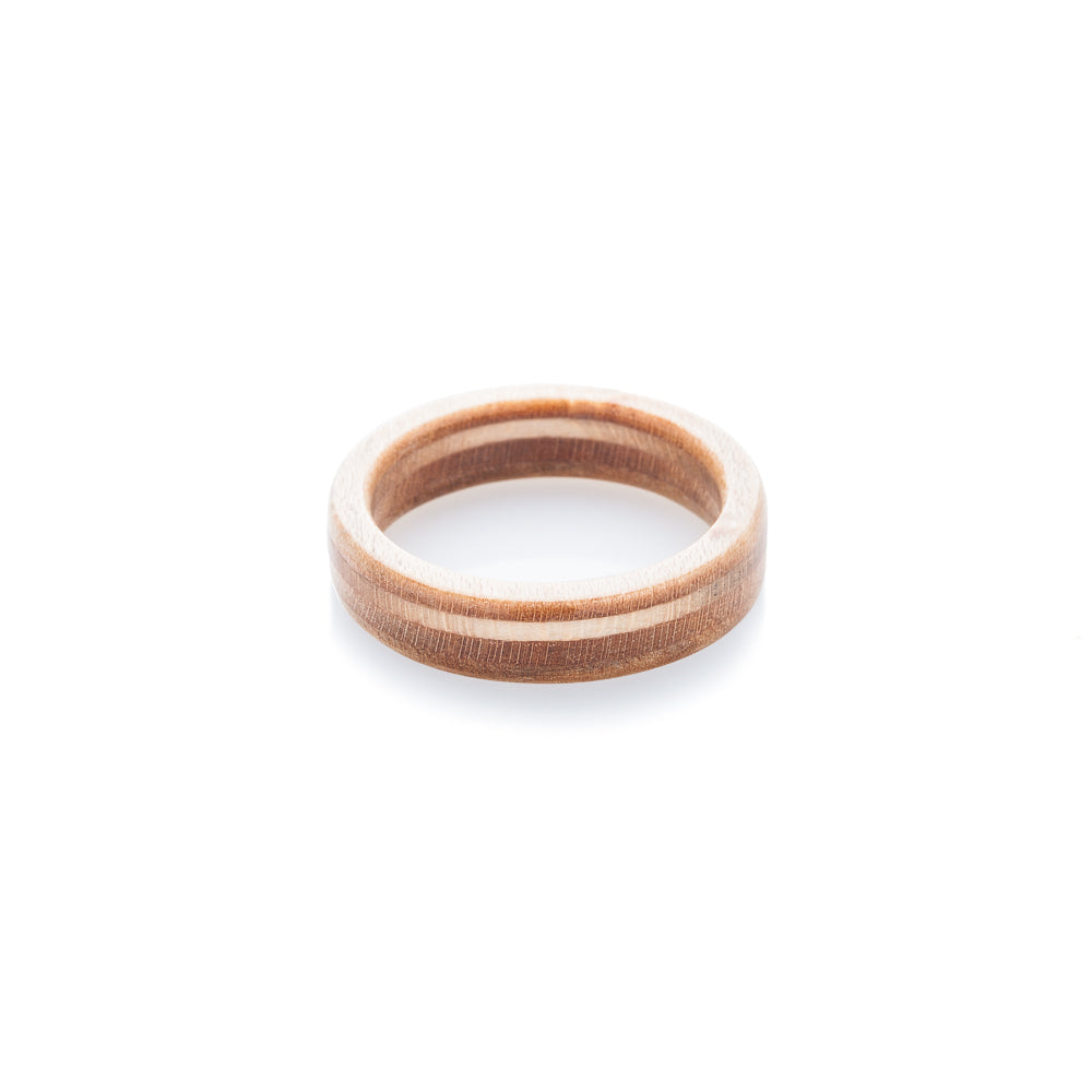 BoardThing wooden recycled skateboard ring - BoardThing