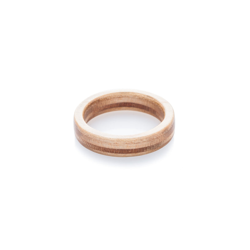 BoardThing wooden recycled skateboard ring - BoardThing