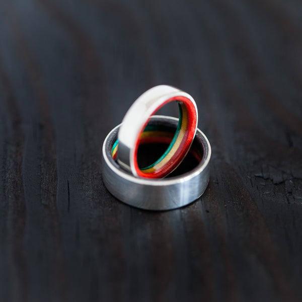 Create your own Custom silver skateboard ring - BoardThing
