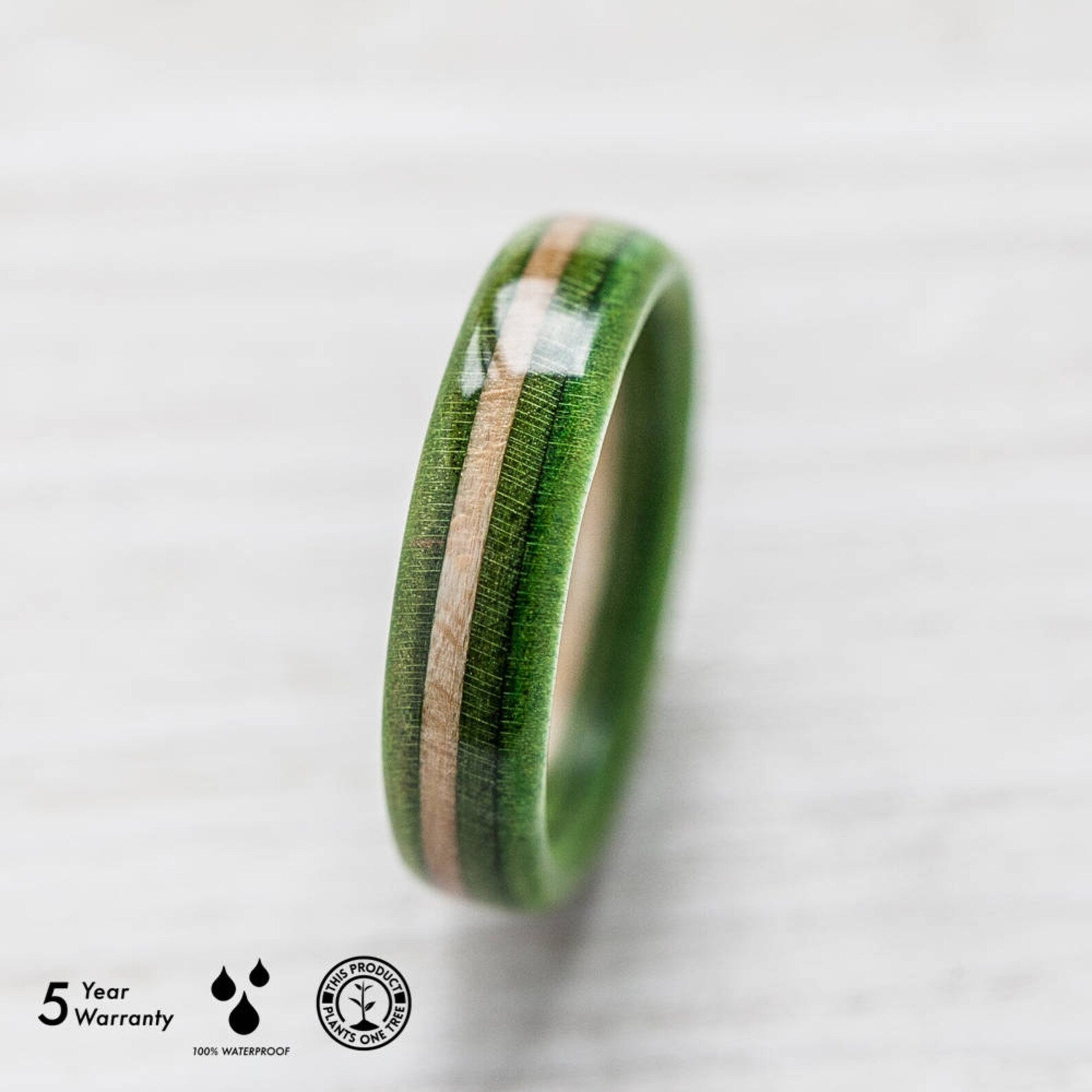 Green wooden ring | Boardthing - BoardThing