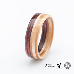 Claret recycled skateboard ring - BoardThing