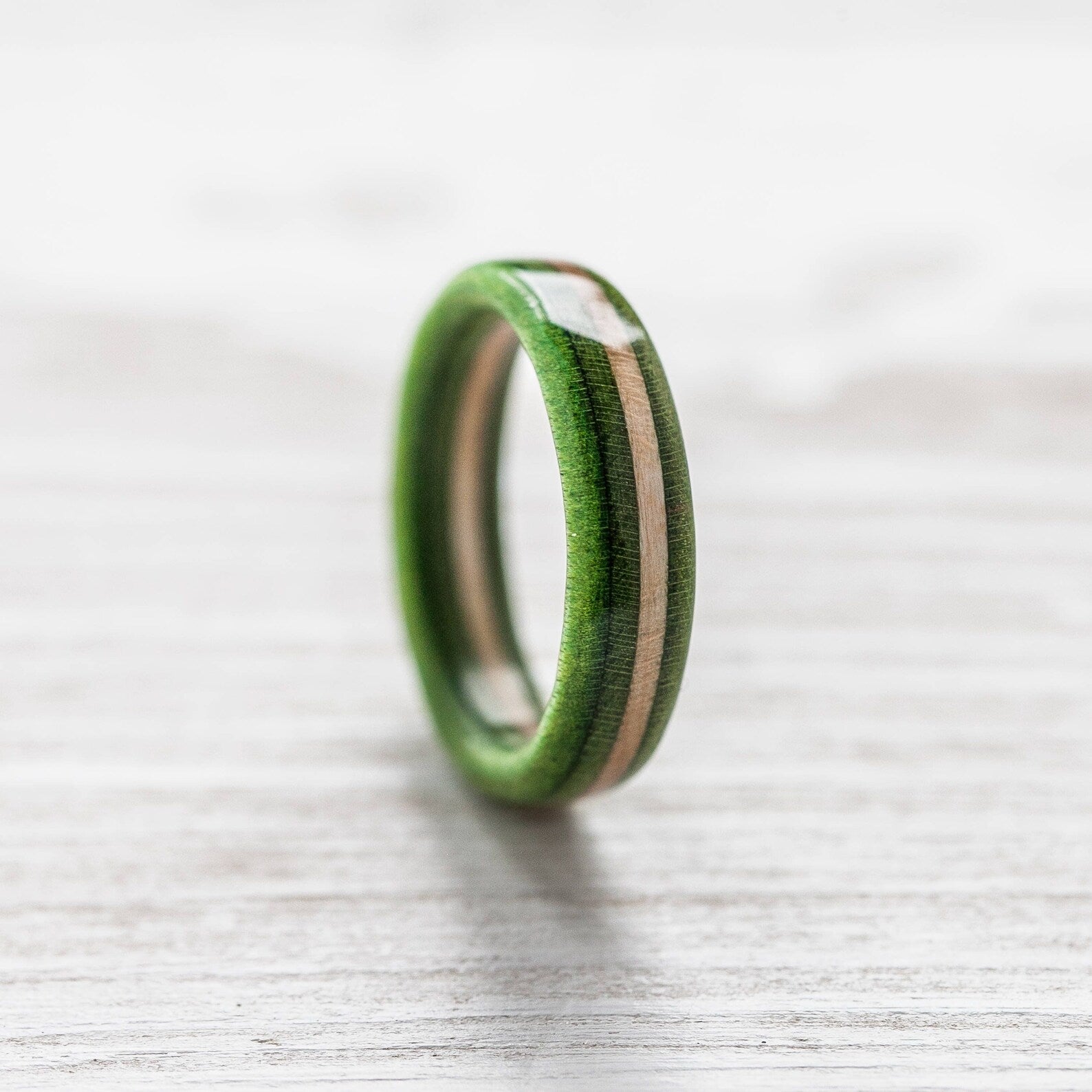 Green wooden ring | Boardthing - BoardThing