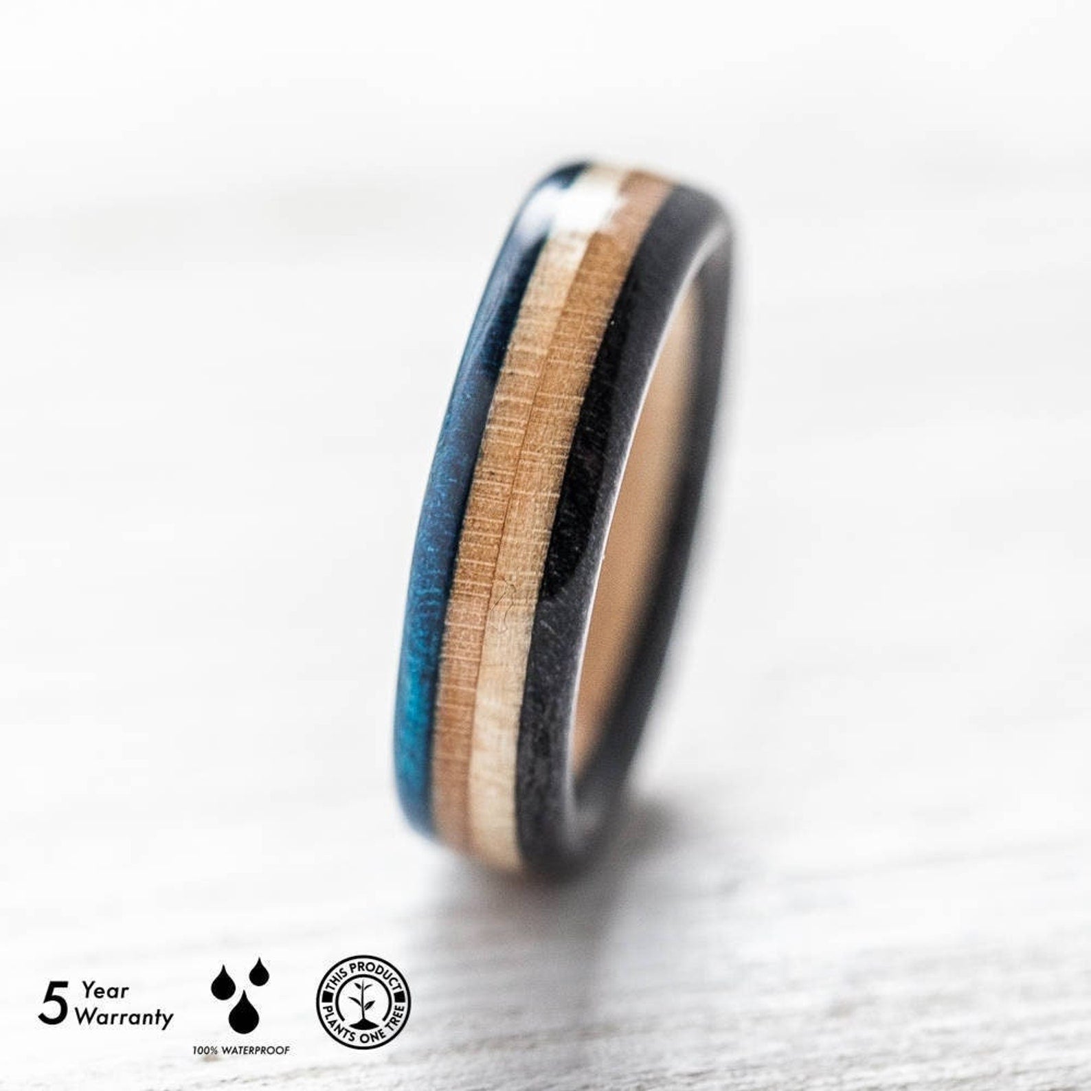 Black and blue skateboard ring - BoardThing